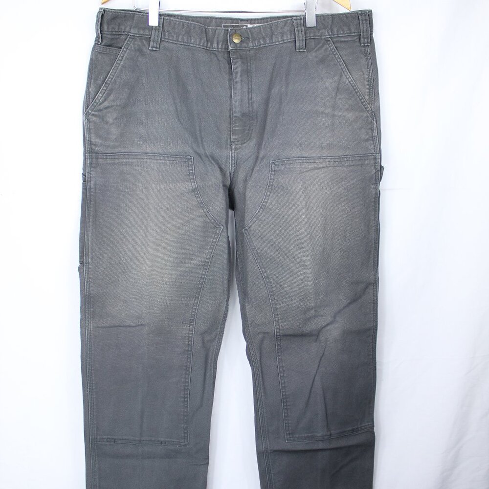 CARHARTT MENS RUGGED FLEX RELAXED FIT DUCK UTILITY WORK PANT GRAY 40X30 BN3334-M
